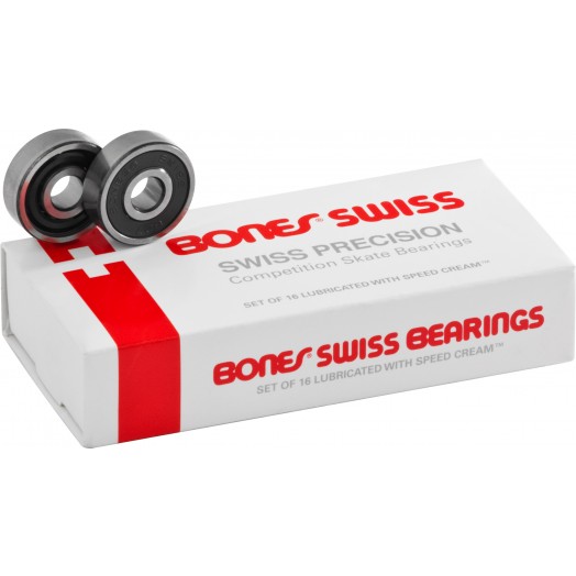 BONES "swiss" bearings at Bigfoot Bike and Skate, Milwaukee, WI 53207.